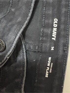 Old Navy Black High-Rise WOW Flare Jeans